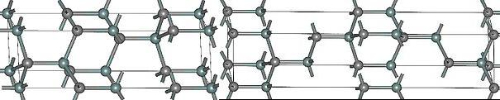 Crystal Structure of 4H-SiC(left) and 6H-SiC(right)