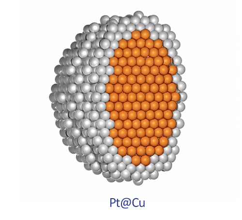 Platinum/Copper core-shell Structure
