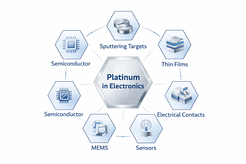 Platinum in electronics applications