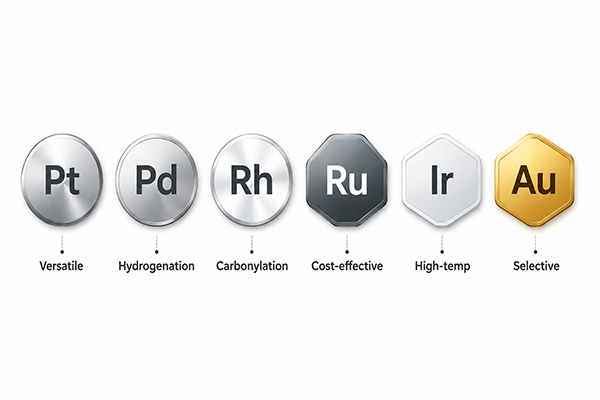 six precious metals used in catalysis